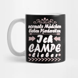 Campen Mädchen Sprüche Geschenk Zelten Mug